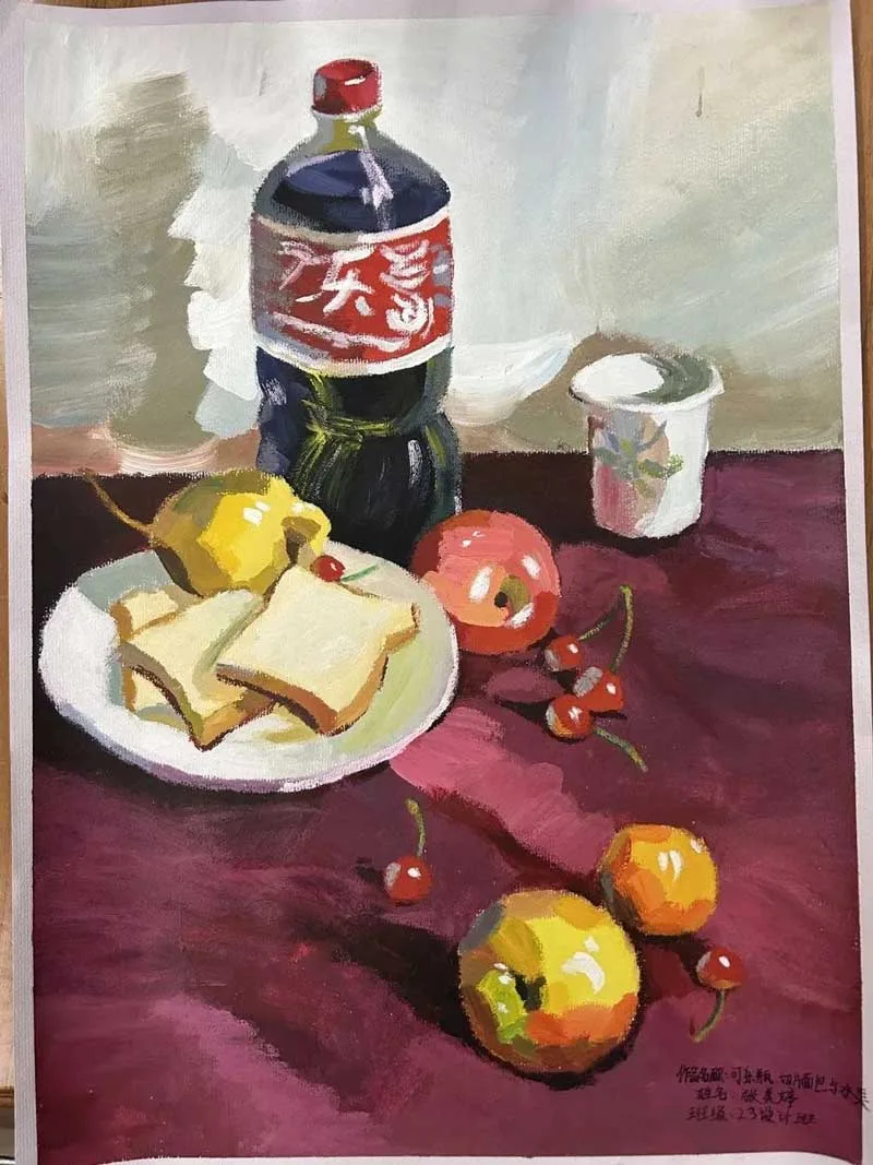 美！高新计算机学子水粉画作品大赏 - 图13